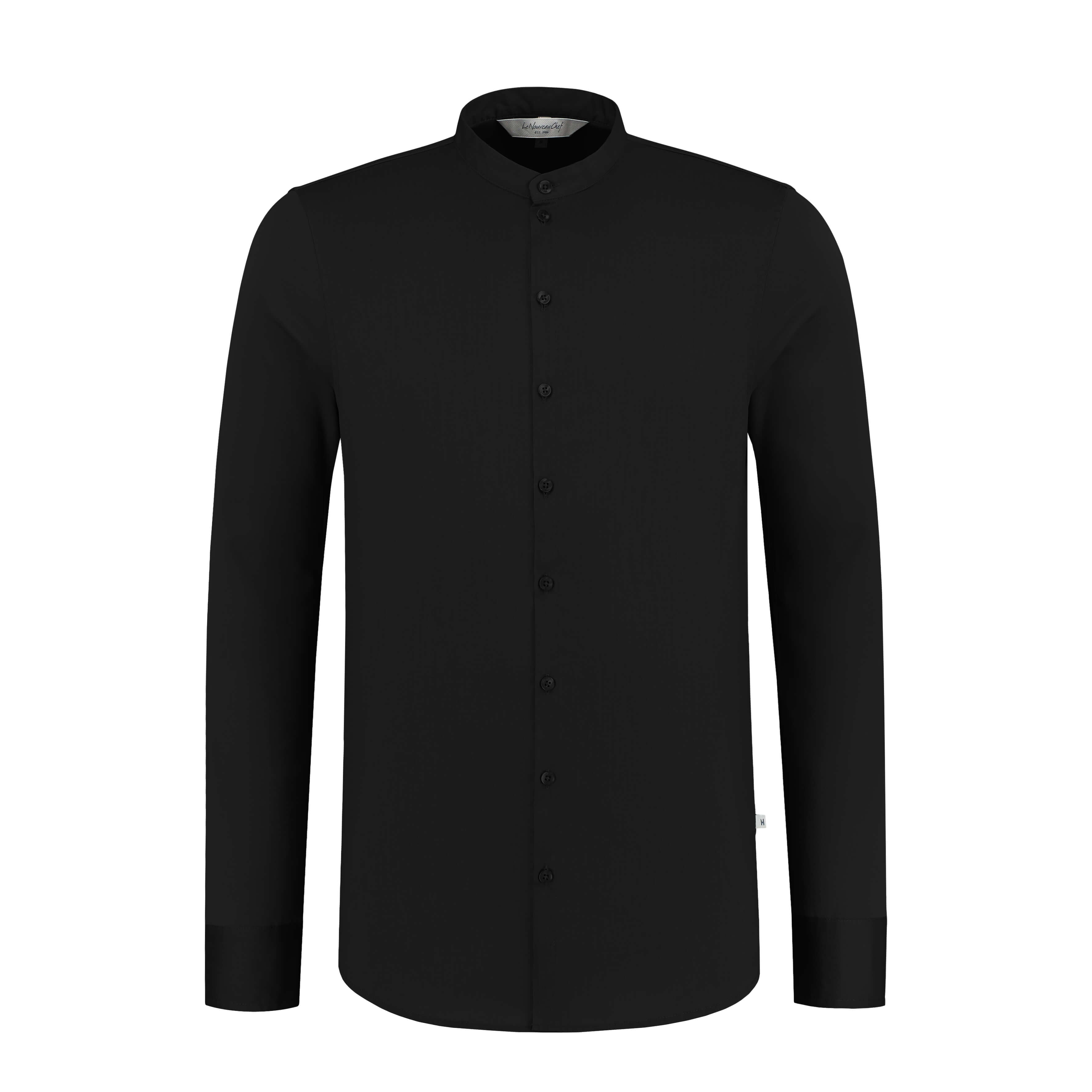 Service Shirt Lucas Black by Le Nouveau Chef -  ChefsCotton