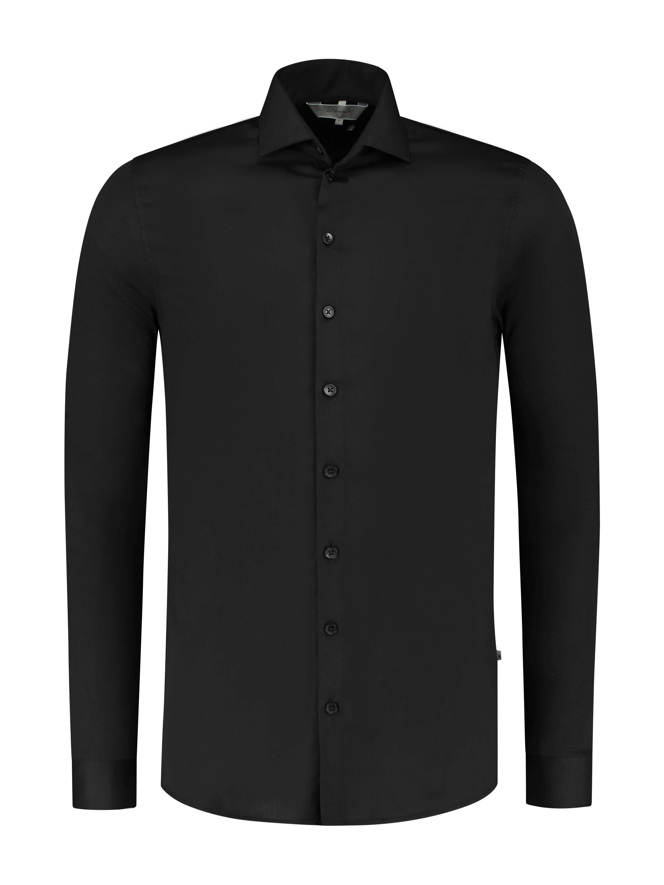 Service Shirt Liam Black by Le Nouveau Chef -  ChefsCotton