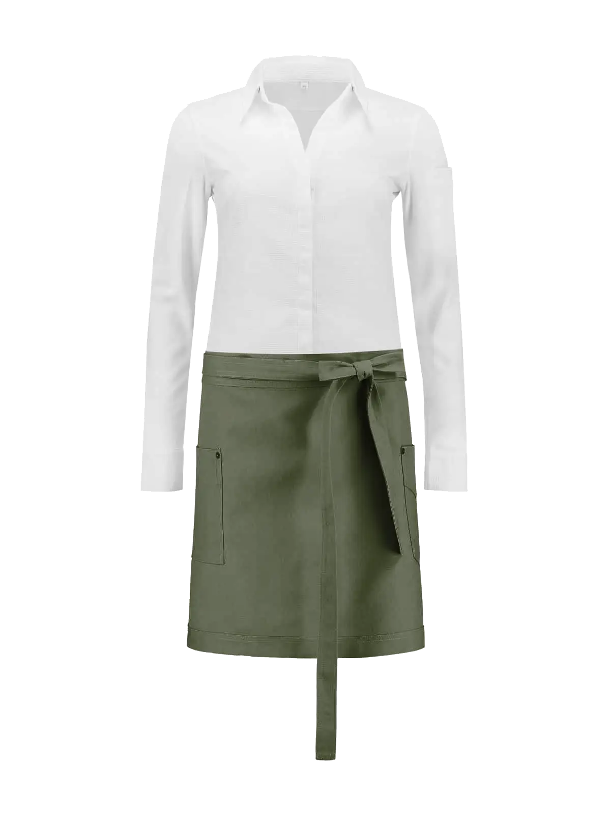 Apron Kansas Green Canvas by Le Nouveau Chef -  ChefsCotton